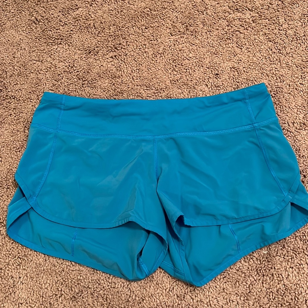 blue lululemon shorts